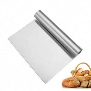 Custom Factory Price Stainless Steel Dough Pastry Pizza Cutter for Dough Tongue Scraper & Chopper - Product Image 2