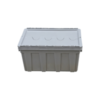 Boîte logistique bleue JOIN 72L, bac de transport en plastique robuste, empilable et emboîtable, pour systèmes de manutention automatisée ASRS