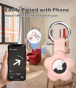 Étui <span class=keywords><strong>porte</strong></span>-clés en silicone pour <span class=keywords><strong>AirTag</strong></span>, coque de protection pour traceur GPS Apple <span class=keywords><strong>AirTag</strong></span>, support en silicone anti-perte avec anneau <span class=keywords><strong>porte</strong></span>-clés - Product Image 5