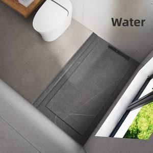 Salle de bain douche salle de douche toilette baignoire dalle de roche personnalisé encastré antidérapant carrelage pédale panneau de douche en pierre - Product Image 4