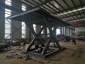 200kg 500kg 900kg Customized Sizes Fixed Type Cargo Lift Hydraulic Electric Stationary Scissor Lift Platform With Controller