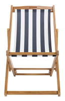Chaise pliante en bois massif avec rayures naturelles, en toile marine, pour l'extérieur, pour la plage, nouvel arrivage