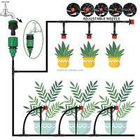 Kit d'arrosage automatique 5M-20M pour jardin, système de micro-irrigation avec buse réglable, fournitures de jardinage