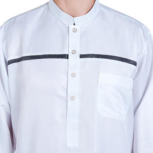 Kaftan africain islamique pour hommes, robe ample traditionnelle musulmane, <span class=keywords><strong>tunique</strong></span> longue en stock, turbans longs en laine pour hommes - Product Image 4