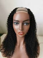 Vague de corps de perruque de cheveux humains vierges alignés de cuticules complètes, u-part bouclés profonds cheveux humains bruts brésiliens faits à la machine perruques de cheveux humains