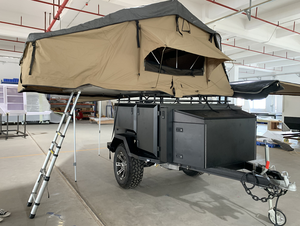 Viral 2025 Du chantier au camping Remorque utilitaire multifonction avec rangement résistant aux intempéries <span class=keywords><strong>Attelage</strong></span> à dégagement rapide - Product Image 2
