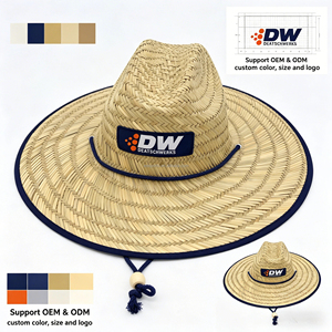 Vente <span class=keywords><strong>en</strong></span> gros <span class=keywords><strong>de</strong></span> chapeau <span class=keywords><strong>de</strong></span> paille sombrero d'été avec logo personnalisé et écusson <span class=keywords><strong>de</strong></span> sauveteur <span class=keywords><strong>en</strong></span> gazon naturel, chapeau <span class=keywords><strong>de</strong></span> <span class=keywords><strong>plage</strong></span> Panama Surf Safari pour pêche <span class=keywords><strong>en</strong></span> plein air - Product Image 4