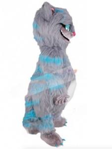 Funtoys-Costume de mascotte de chat du <span class=keywords><strong>Cheshire</strong></span> gris et bleu souriant pour adulte, animal de dessin animé, cosplay pour fête d'anniversaire - Product Image 2