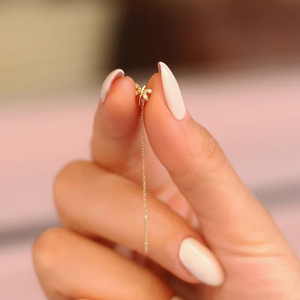 <span class=keywords><strong>Orecchini</strong></span> Pendenti a Forma di Libellula in <span class=keywords><strong>Argento</strong></span> 925 Placcato Oro per Donne - Product Image 4