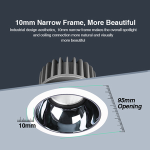 Nouveau Spot LED Encastrable Rond Anti-Éblouissement en Aluminium 7W 12W 20W pour Plafond, Idéal Salon et Chambre - Product Image 4
