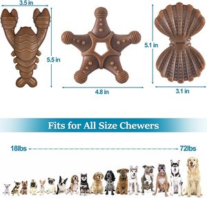 Confezione da 3 Super Chewer resistente giocattoli per cani in Nylon indistruttibile per grandi <span class=keywords><strong>razze</strong></span> <span class=keywords><strong>di</strong></span> piccole dimensioni regalo aggressivo per cani fedeli - Product Image 6