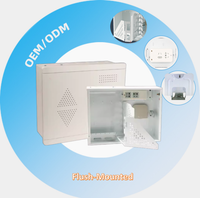 Boîtier de distribution d'alimentation basse tension à fibre optique homologué CE et certifié RoHS, encastrable, pour câblage FTTH, IP30 AC220V 10A, à froid