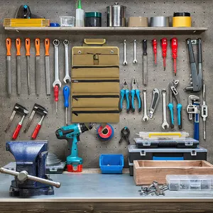 Roll up Polyester Artesão Carpenter Eletricista Encanador Carry Work Wrench Sack Organizer Fold Fold Tool Bag Para Homens Mulheres