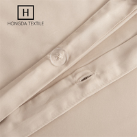Ensemble de housse de couette en fibre de bambou 100% - 3 pièces - Tissage solide - Écologique - Avec taies d'oreiller - 400TC - Lavable en machine - Pour hôtel et usage domestique