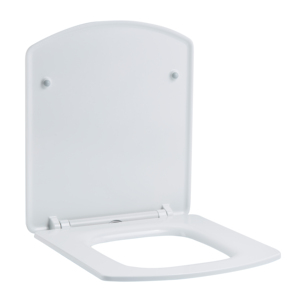 Tapa de asiento de inodoro moderno, asiento de inodoro de cerámica cuadrado UF con <span class=keywords><strong>bisagra</strong></span> de <span class=keywords><strong>cierre</strong></span> <span class=keywords><strong>lento</strong></span> para Baño - Product Image 3