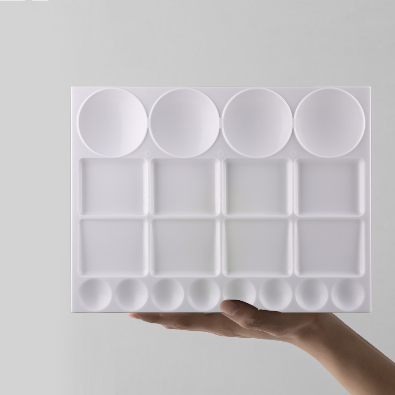 20 горшков прямоугольной формы, пластиковая палитра краски на вынос, акриловая масляная гуашь, тканевый художественный лоток для краски