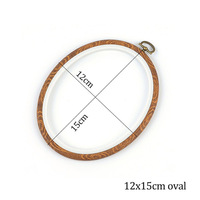 En gros Point De Croix Accessoire Ovale En Bois Motif Cadre Cerceaux De Broderie