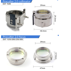 Ensemble de lentilles <span class=keywords><strong>laser</strong></span> HXLASER D37 pour Precitec ProCutter 2.0 20kw 30kw, lentille asphérique combinée pour la focalisation et la collimation avec support - Product Image 3