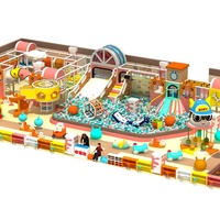 Niedliches Baby-Süßigkeiten-Thema Kinder-Vergnügungspark Hüpfburg SoftPlay Kommerzieller Indoor-Spielplatz Ausrüstung Bällebad 3-15 Jahre