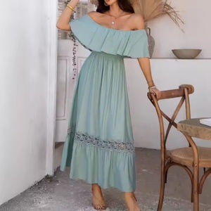 Nuevo Diseño, Vestido de Verano con Logotipo Personalizado, Vestido de Playa para Vacaciones, Vestido Mini de Fiesta con Volantes y Espalda Descubierta para Mujer - Product Image 2