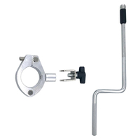 Clip de microphone de batterie réglable, support de microphone pour cymbale, pince sur pied de cymbale