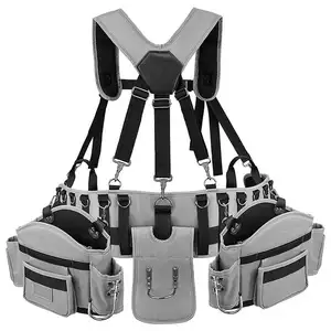 Adjustable Waist Tool Bag Belt Durable Tool Bag Set with suspenders shoulder waist tool bag holder