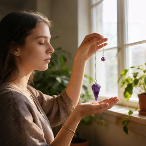 Péndulo Espiritual de Cristal Natural de 3.8cm con Cadena para Hipnosis, Venta al Por Mayor de Fábrica con Más de 12 Años de Experiencia - Product Image 4