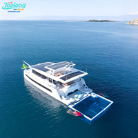 Piscine gonflable avec filet tente d'île flottante piscine de mer gonflable d'océan piscine anti méduses