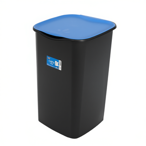 Contenedor de Reciclaje CARTA PP de 50 Litros con Tapa Azul Abatible, Contenedor de Papel para Uso Interior/Exterior - Product Image 3