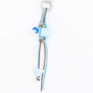 Cordón para teléfono hecho a mano con hilo encerado, cuentas a cuadros y dijes <span class=keywords><strong>de</strong></span> hongos, para bolso o llavero, Primavera 2025 - Product Image 5
