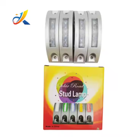 Piquet lumineux solaire LED demi-lune clignotant en aluminium moulé, voyant de signalisation routière, lumière de guidage pour autoroute et tunnel