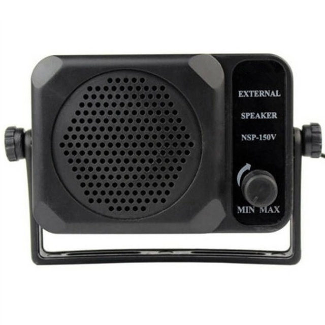 Kodomini Car Walkie Talkie External Small Speaker Loudspeaker NSP-150V Horn Cable 3.8m 3.5mm Head