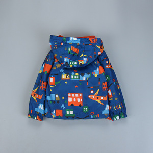 เสื้อแจ็คเก็ตเด็กพิมพ์ลายเต็มตัวแบบกันลมสำหรับขี่จักรยาน ขายส่งจากจีน - Product Image 4