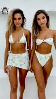 Usine professionnelle maillots de bain String Style Bikini Imprimer Maillot de bain Femmes Bandeau Maillots de bain