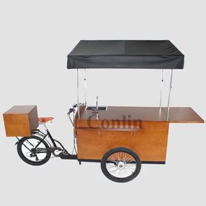 इलेक्ट्रिक कैफे ट्रिक बाइक कॉफी वेंडिंग कार्ट मोबाइल ट्राईसाइकिल - Product Image 5