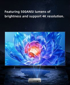 OEM/ODM Factory New Product <b>Projector</b> <b>Android</b> FHD 4K Home DLP Technology 450ANSI Lumens Built-in Battery Portable T9S 4K Smart W - Product Image 2