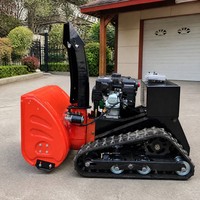 Machine de déneigement municipale, souffleuse à neige télécommandée, tarière spirale à 4 lames, portée de 1 à 3 m, capacité de montée sur pente de 45 degrés