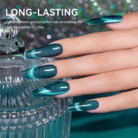 Gel UV LED professionnel en gros sous marque privée, effet œil de chat coloré, cristal 9D, écologique, longue durée, gel œil de chat 4D