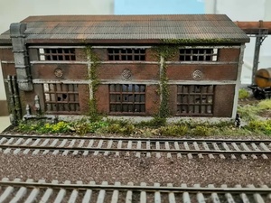 HO Scale 1:87 Industrial Train Display Base Chemical Factory Scene W/Dead-end Track Fits <strong>Faller</strong> 80x32cm - Product Image 5