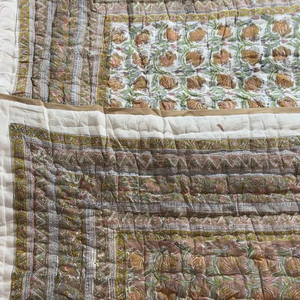 Latest Quality Kantha Patchwork Duvet Vintage Style Queen Size Cotton KanthaQuilt Soft Reversible Winter <b>Blanket</b> for HotelUse - Product Image 1