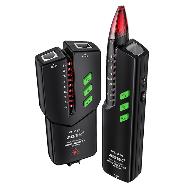 Network RJ45 RJ11 Telephone LAN Cable Tester Electric Wire Tracker Tracer Line Finder Visual Light Source Pen for Fiber Optic