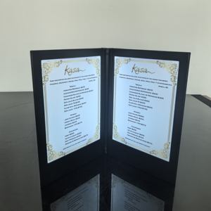 ป้ายเมนู LED แบบชาร์จไฟได้ พร้อมขาตั้ง แบบสองหน้า ขนาด A4 สำหรับร้านอาหาร ร้านกาแฟ ร้านขนม - Product Image 5