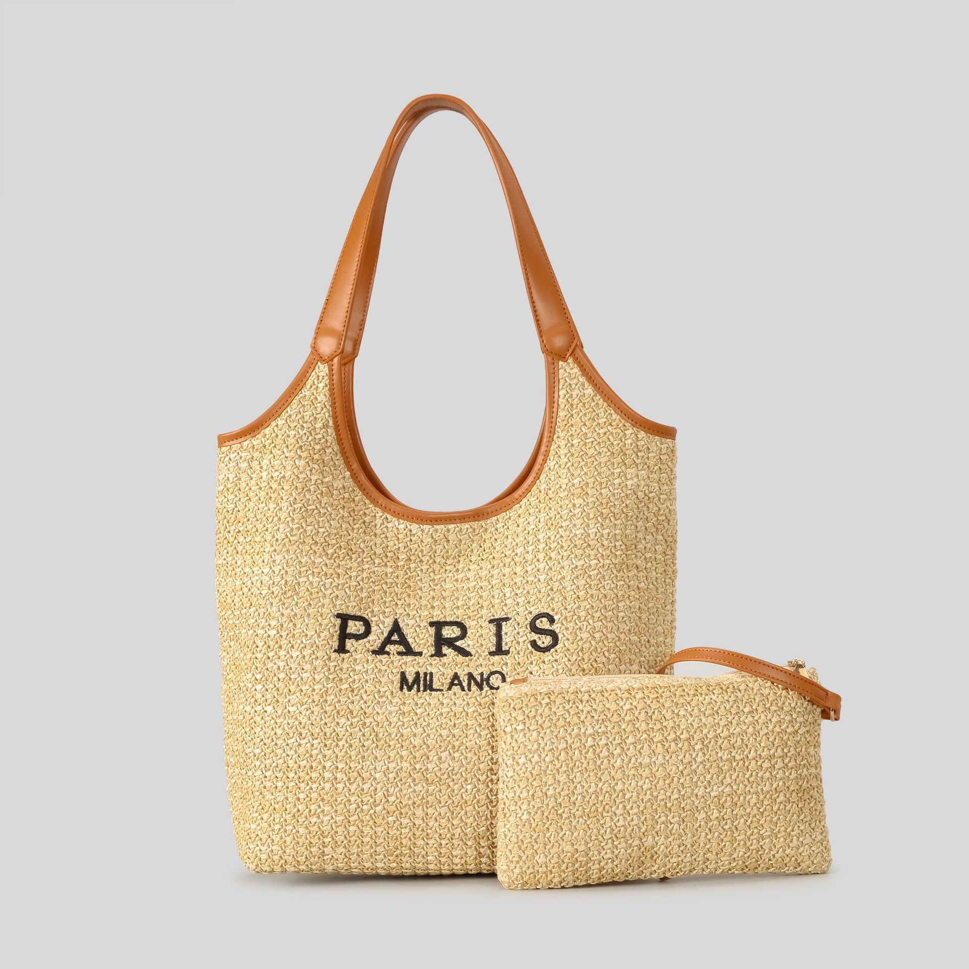 Estilo tejido uno con bolso pequeño-talla única