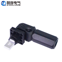 Haute tension 120A 200A batterie d'alimentation de courant à noyau unique étanche mâle/femelle plaqué argent prise rapide automobile