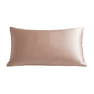 Taie d'<span class=keywords><strong>oreiller</strong></span> en soie de mûrier <span class=keywords><strong>100</strong></span>% pure, lavable, Taro 22 momme, fermeture éclair dissimulée - Product Image 4