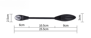 Lampe de lecture LED portable à clip, lampe de bureau pliable pour la protection des yeux des étudiants, lampe d'étude rechargeable pour la chambre à coucher - Product Image 4