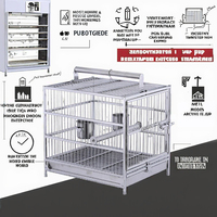 Cage à oiseaux en treillis soudé galvanisé à chaud CE avec mailles carrées, taille personnalisée pour l'élevage de perroquets et de volailles