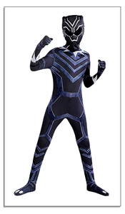 Disfraz de Halloween para Niños, Figura de Acción de <span class=keywords><strong>Pantera</strong></span> <span class=keywords><strong>Negra</strong></span> 2, T'Challa, Traje Zentai, Disfraz de Shuri, Máscara Facial - Product Image 3