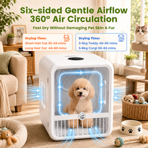 Séchoir intelligent pour animaux de compagnie 70L / Séchoir pour chiens, armoire de séchage automatique à faible bruit pour poils d'animaux, fonctions de désodorisation UV et séchage rapide - Product Image 3