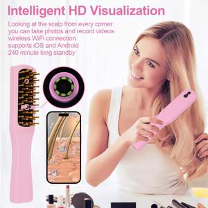 Brûleur d'encens électrique portable avec une capacité de 50ml ABS céramique cheveux Oud diffuseur Bakhoor <span class=keywords><strong>brosse</strong></span> à cheveux <span class=keywords><strong>encensoir</strong></span> - Product Image 2